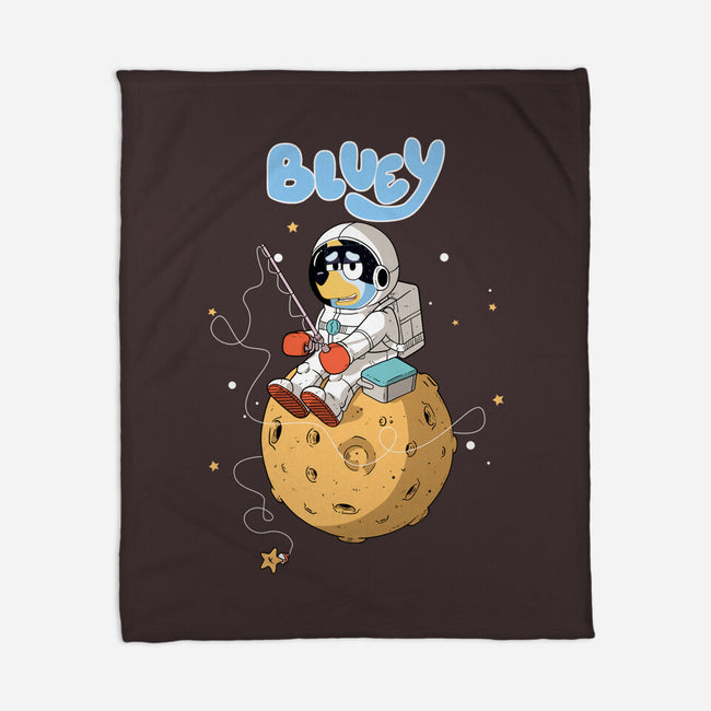 Space Dad-None-Fleece-Blanket-MaxoArt