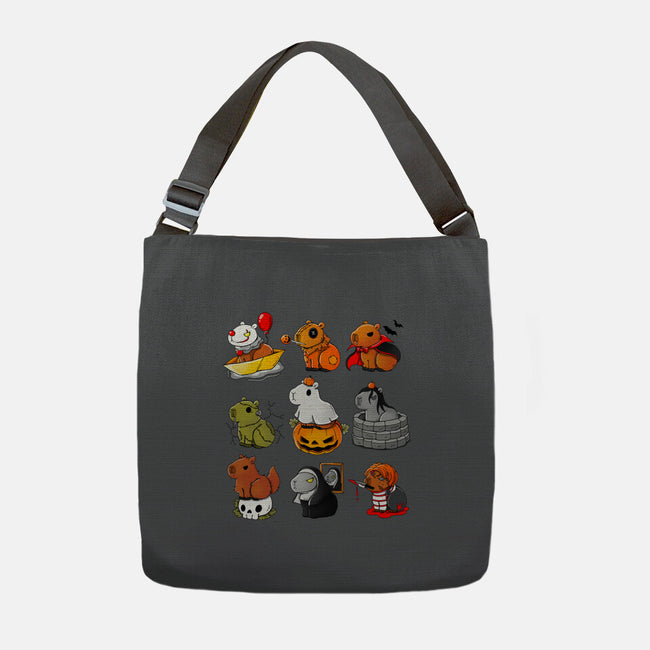 Horror Capybara-None-Adjustable Tote-Bag-Vallina84