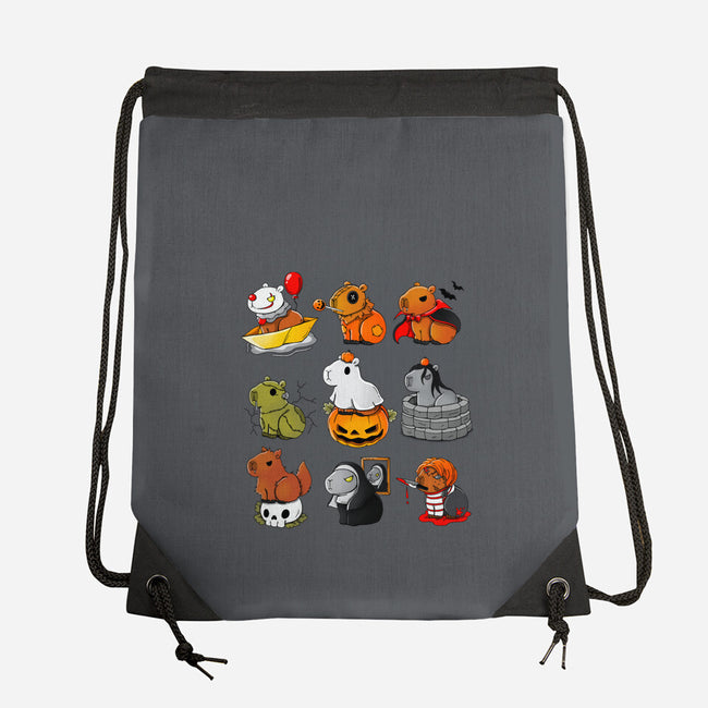 Horror Capybara-None-Drawstring-Bag-Vallina84