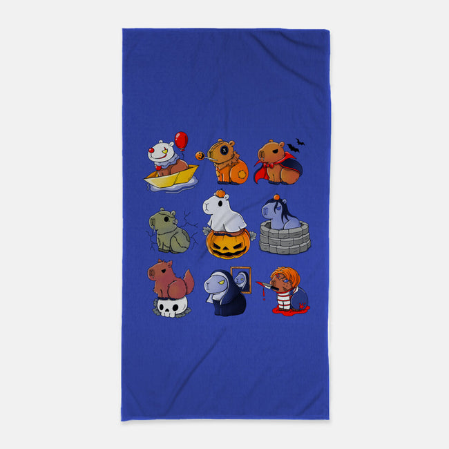 Horror Capybara-None-Beach-Towel-Vallina84