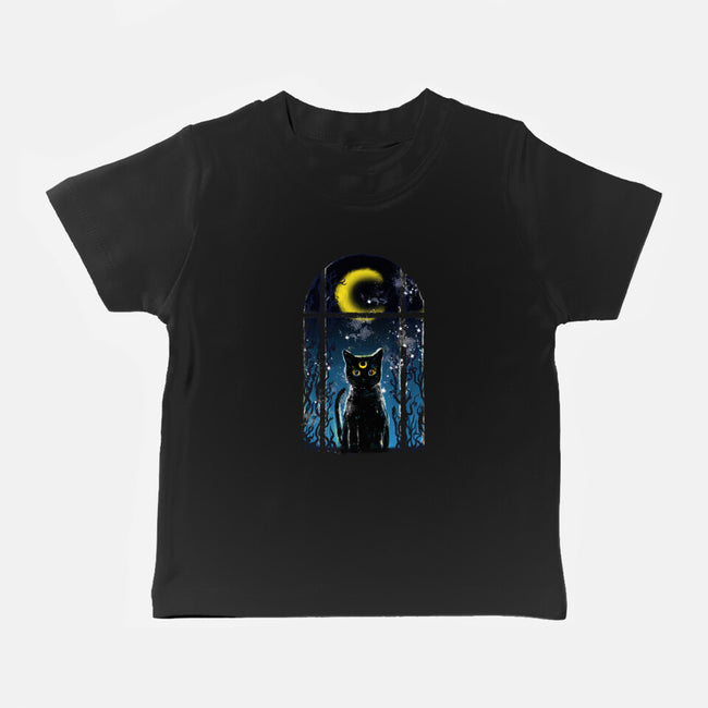 Moon Visitor-Baby-Basic-Tee-kharmazero