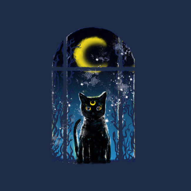 Moon Visitor-None-Fleece-Blanket-kharmazero