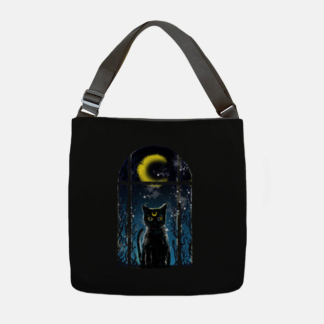 Moon Visitor-None-Adjustable Tote-Bag-kharmazero