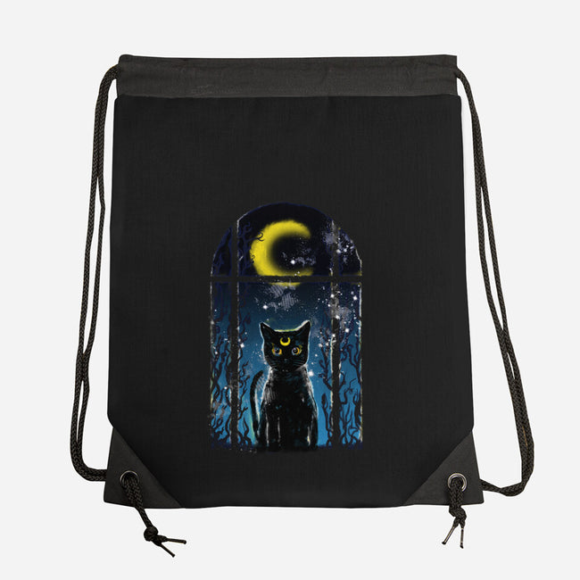 Moon Visitor-None-Drawstring-Bag-kharmazero