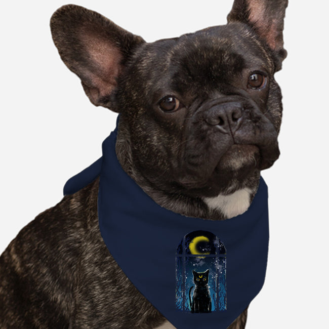 Moon Visitor-Dog-Bandana-Pet Collar-kharmazero