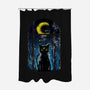 Moon Visitor-None-Polyester-Shower Curtain-kharmazero