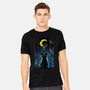 Moon Visitor-Mens-Heavyweight-Tee-kharmazero