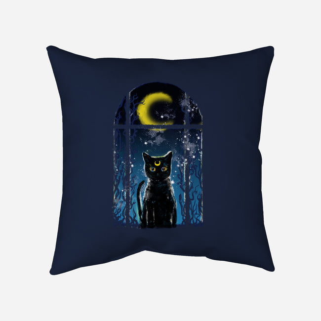 Moon Visitor-None-Non-Removable Cover w Insert-Throw Pillow-kharmazero