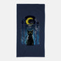 Moon Visitor-None-Beach-Towel-kharmazero