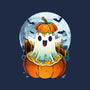 Halloween Ghost-Cat-Basic-Pet Tank-Vallina84