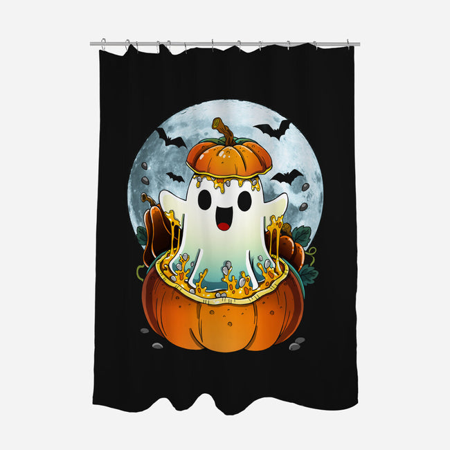 Halloween Ghost-None-Polyester-Shower Curtain-Vallina84