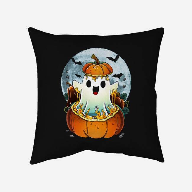 Halloween Ghost-None-Removable Cover-Throw Pillow-Vallina84