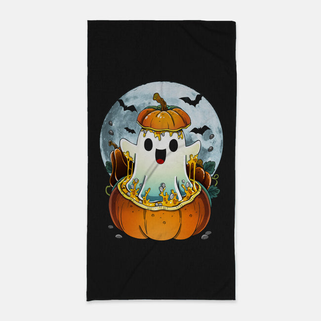 Halloween Ghost-None-Beach-Towel-Vallina84