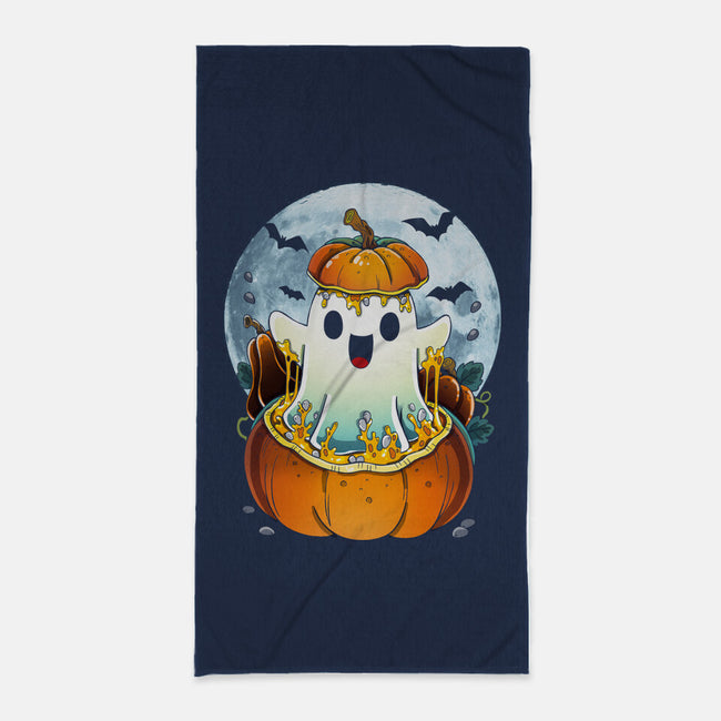 Halloween Ghost-None-Beach-Towel-Vallina84