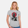 The Rescue Of Newt Sumi-E-Womens-Fitted-Tee-DrMonekers