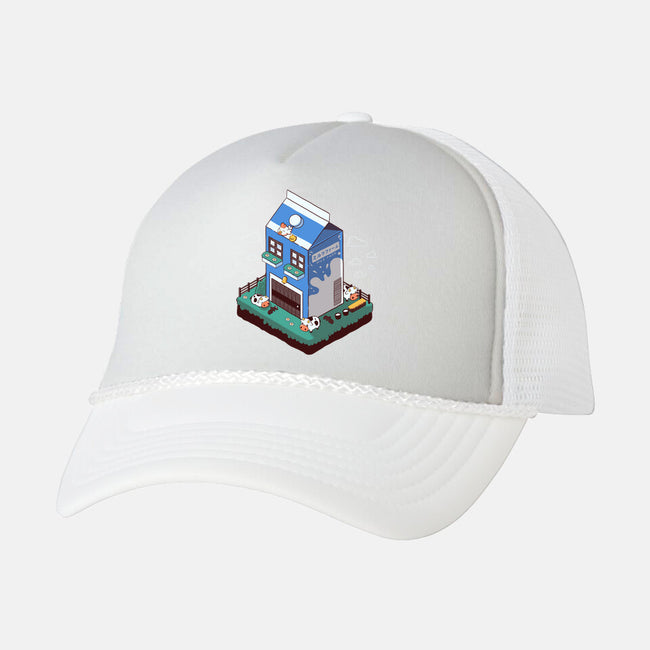 Milk Farm Kawaii Game-Unisex-Trucker-Hat-tobefonseca