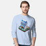 Milk Farm Kawaii Game-Mens-Long Sleeved-Tee-tobefonseca