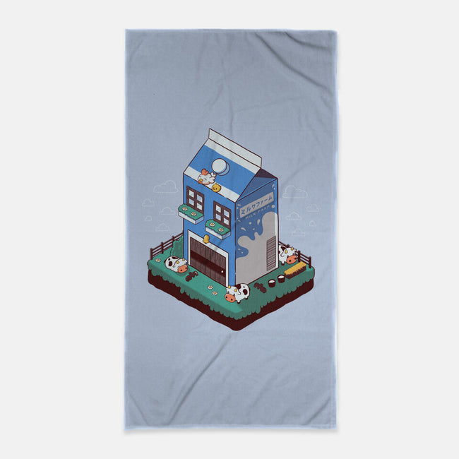 Milk Farm Kawaii Game-None-Beach-Towel-tobefonseca