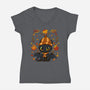 Fall Night Fury-Womens-V-Neck-Tee-JamesQJO