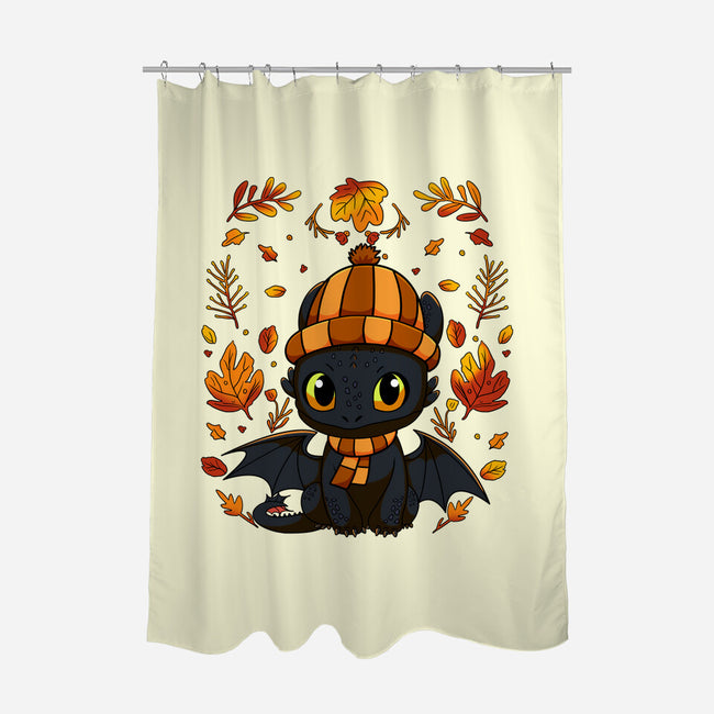 Fall Night Fury-None-Polyester-Shower Curtain-JamesQJO