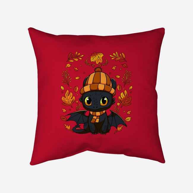 Fall Night Fury-None-Non-Removable Cover w Insert-Throw Pillow-JamesQJO