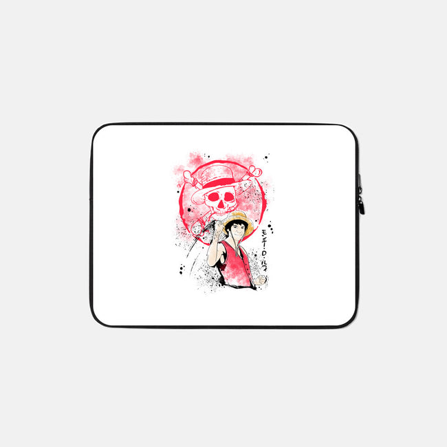 Straw Hat Red Pirate-None-Zippered-Laptop Sleeve-ellr