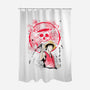 Straw Hat Red Pirate-None-Polyester-Shower Curtain-ellr