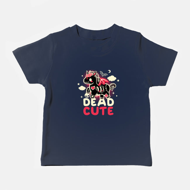 Dead Cute Unicorn-Baby-Basic-Tee-NemiMakeit
