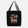 Dead Cute Unicorn-None-Basic Tote-Bag-NemiMakeit