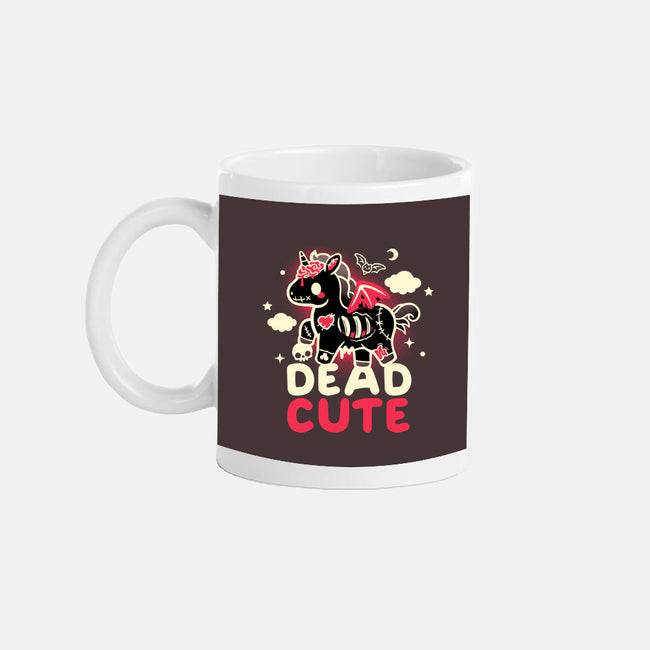 Dead Cute Unicorn-None-Mug-Drinkware-NemiMakeit