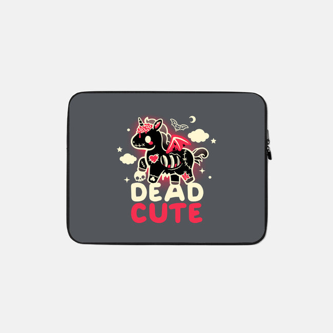 Dead Cute Unicorn-None-Zippered-Laptop Sleeve-NemiMakeit