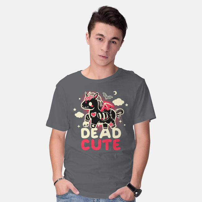 Dead Cute Unicorn-Mens-Basic-Tee-NemiMakeit