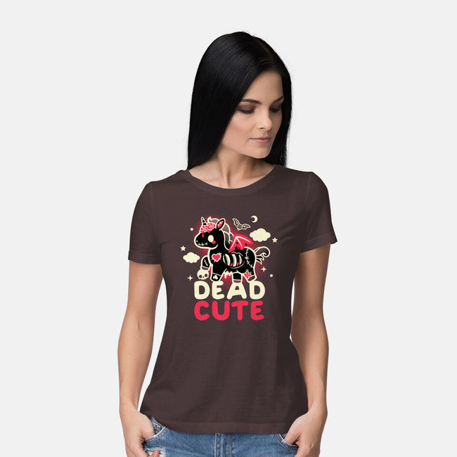 Dead Cute Unicorn-Womens-Basic-Tee-NemiMakeit