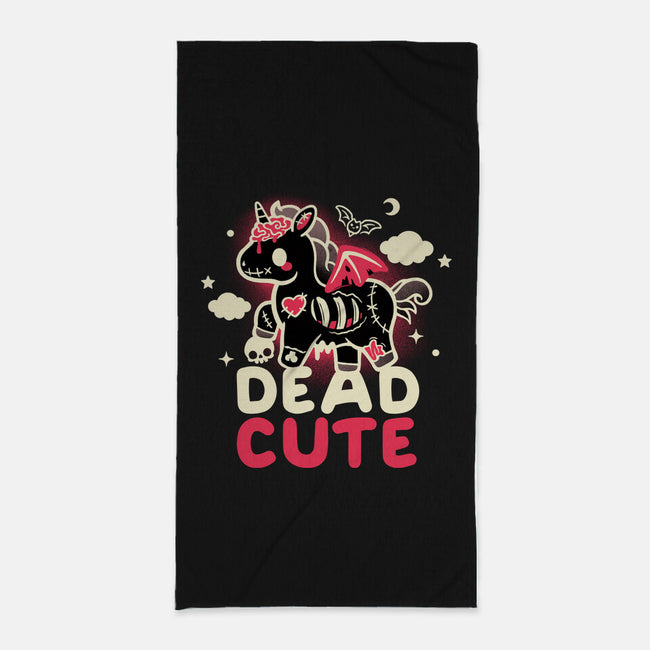 Dead Cute Unicorn-None-Beach-Towel-NemiMakeit