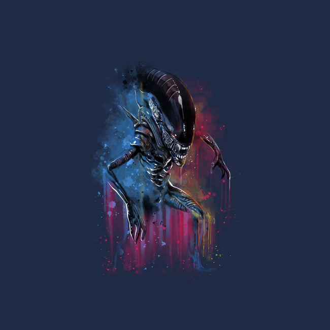 Alien Watercolor-Cat-Basic-Pet Tank-zascanauta