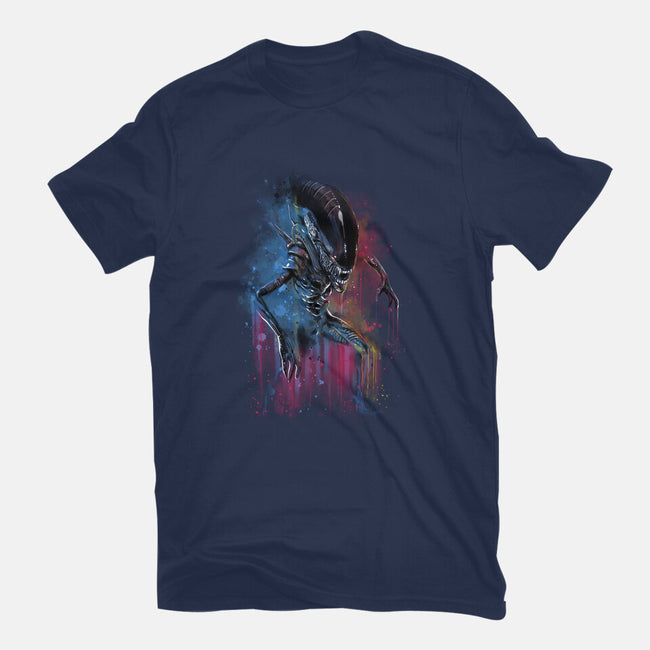 Alien Watercolor-Womens-Basic-Tee-zascanauta