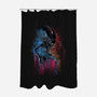 Alien Watercolor-None-Polyester-Shower Curtain-zascanauta