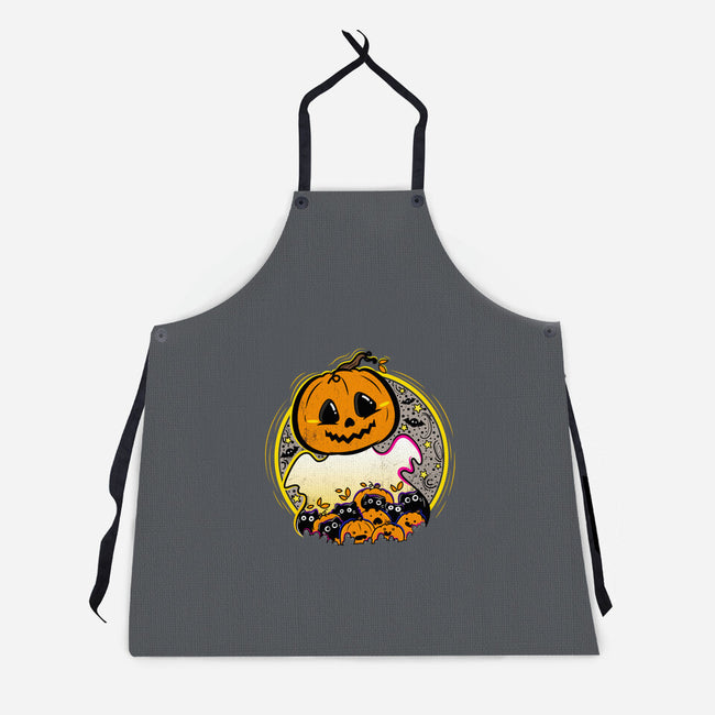 Ghostly CAThering-Unisex-Kitchen-Apron-bloomgrace28