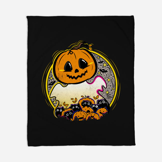 Ghostly CAThering-None-Fleece-Blanket-bloomgrace28