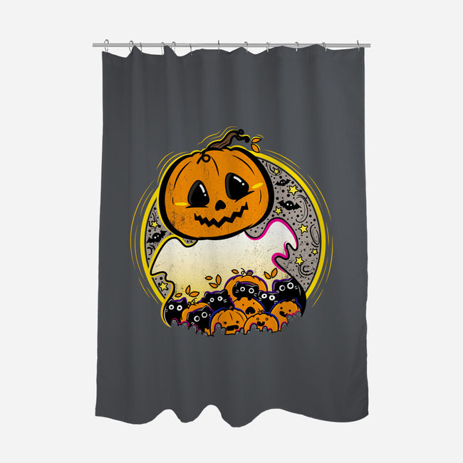 Ghostly CAThering-None-Polyester-Shower Curtain-bloomgrace28