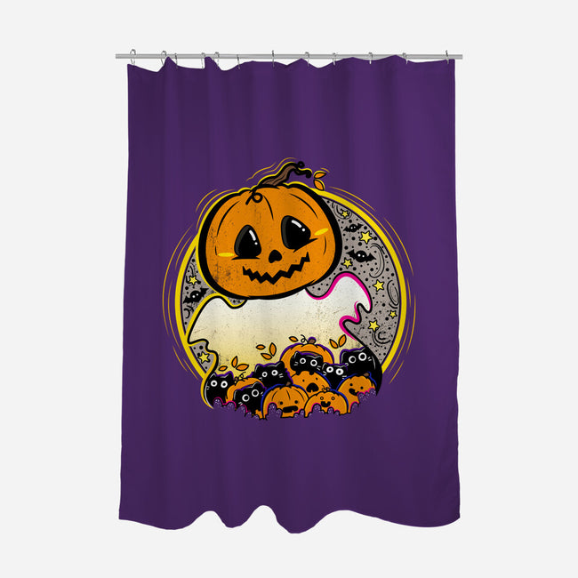 Ghostly CAThering-None-Polyester-Shower Curtain-bloomgrace28