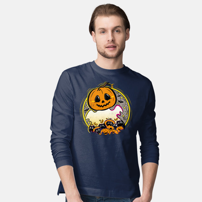 Ghostly CAThering-Mens-Long Sleeved-Tee-bloomgrace28