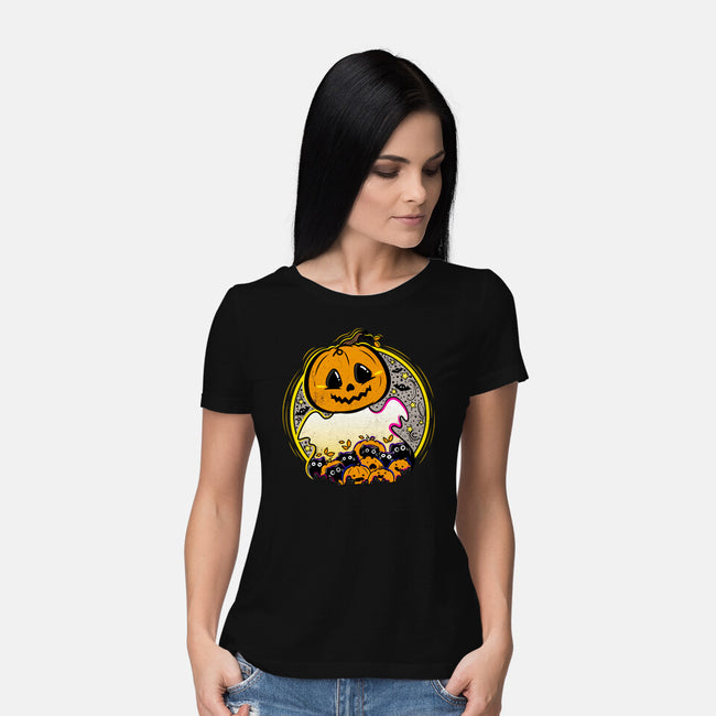 Ghostly CAThering-Womens-Basic-Tee-bloomgrace28