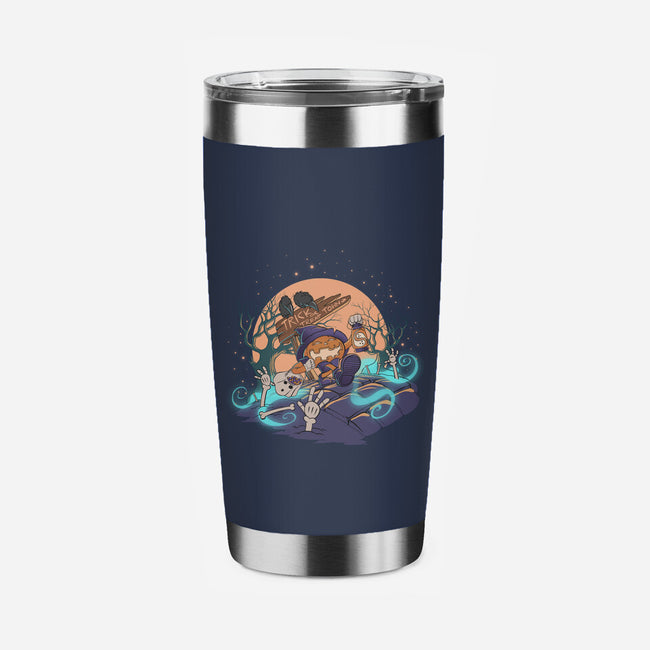 Jack Goes Trick Or Treating-None-Stainless Steel Tumbler-Drinkware-artyx