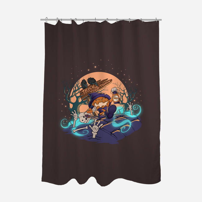 Jack Goes Trick Or Treating-None-Polyester-Shower Curtain-artyx