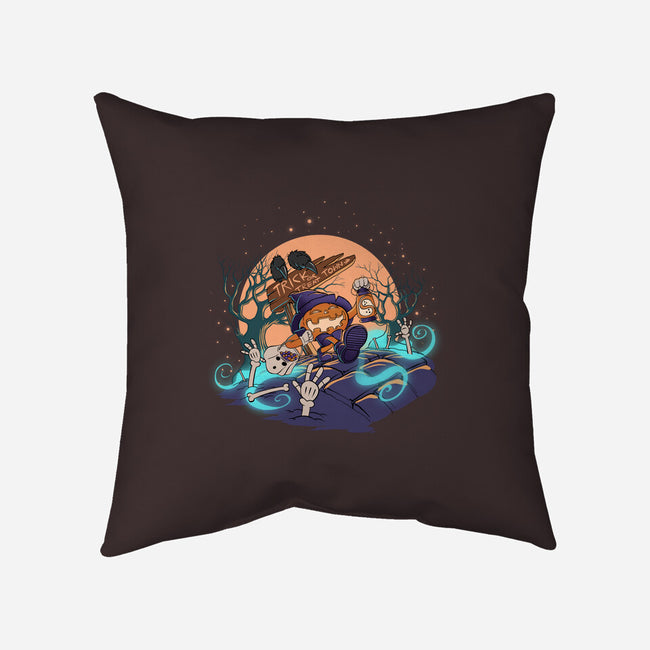 Jack Goes Trick Or Treating-None-Removable Cover-Throw Pillow-artyx