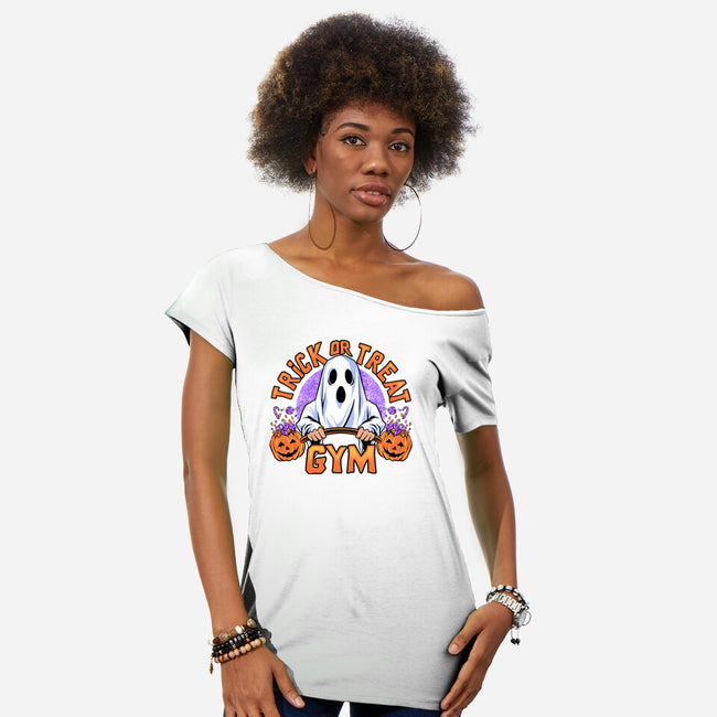 Boo Gym-Womens-Off Shoulder-Tee-spoilerinc