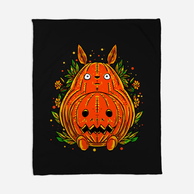 Totoro Lantern-None-Fleece-Blanket-kharmazero