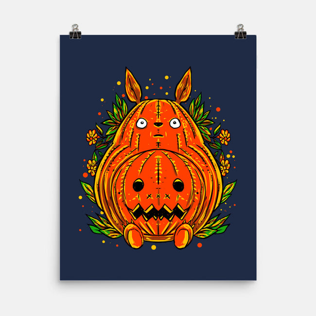 Totoro Lantern-None-Matte-Poster-kharmazero
