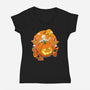 Halloween Parade-Womens-V-Neck-Tee-Tri haryadi